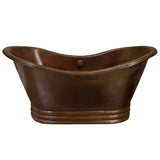60'' Aurora Bathtub in Antique Copper