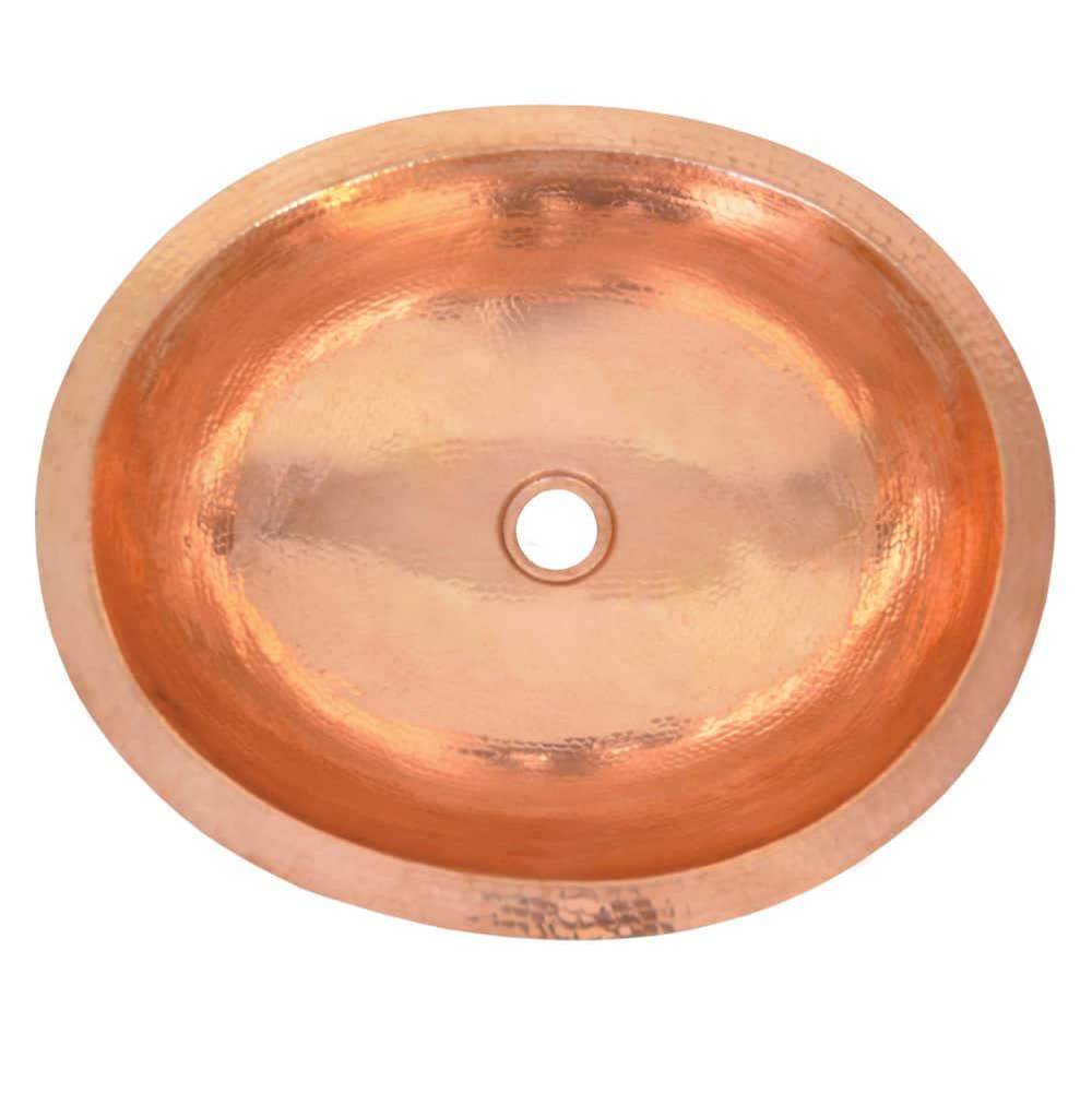 Classic Bathroom Sink in Polished Copper