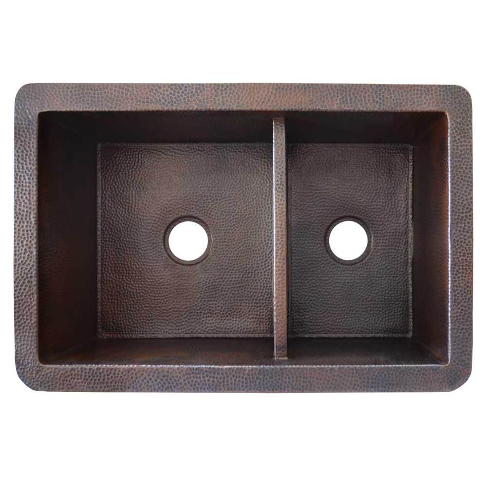 Cocina Duet Kitchen SInk in Antique Copper