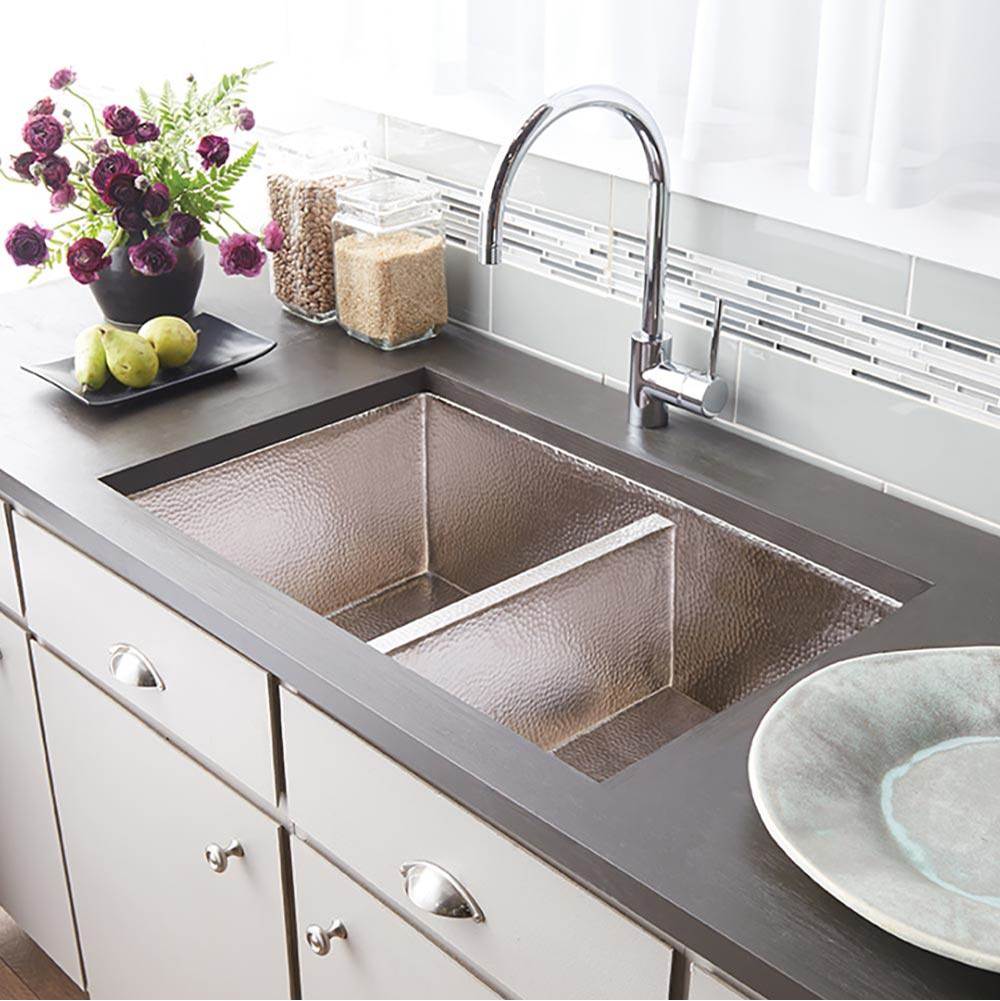 Native Trails - Cocina Duet Kitchen SInk in Brushed Nickel - Brushed Nickel