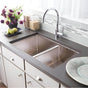 Native Trails - Cocina Duet Kitchen SInk in Brushed Nickel - Brushed Nickel