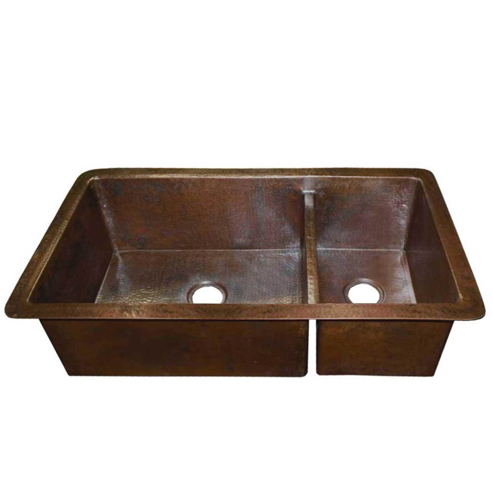 Cocina Duet Pro Kitchen SInk in Antique Copper