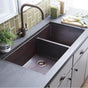Native Trails - Cocina Duet Pro Kitchen SInk in Antique Copper - Antique Copper