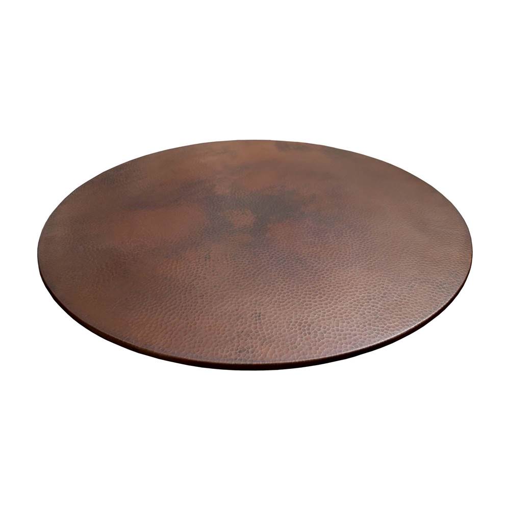 Native Trails - Copper Lazy Susan in Antique, 34'' - Antique Copper