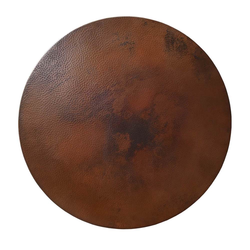 Copper Lazy Susan in Antique, 34''