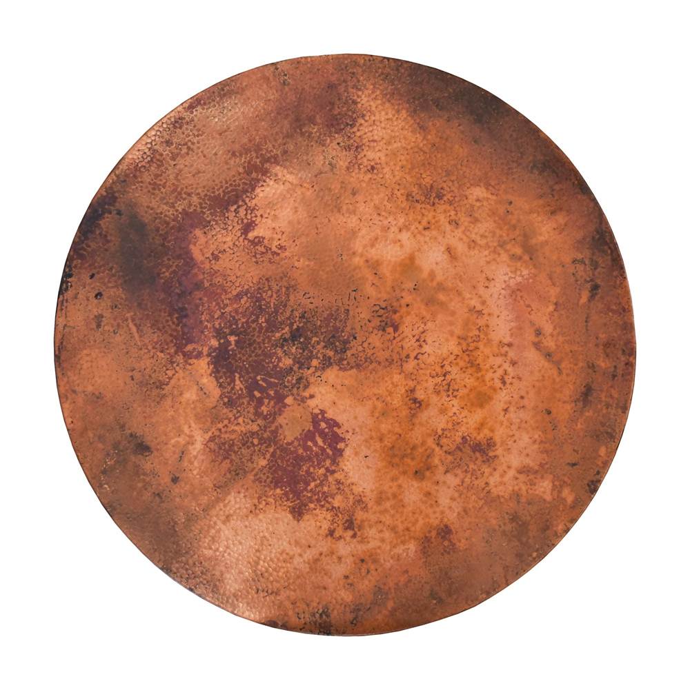 Copper Lazy Susan in Tempered 34''