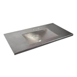 36'' Cozumel Vanity Top with Integral Bathroom Sink in Brushed Nickel