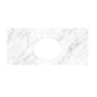 Native Trails - 36'' Carrara Vanity Top - Oval with 8'' Widespread Cutout - Carrara