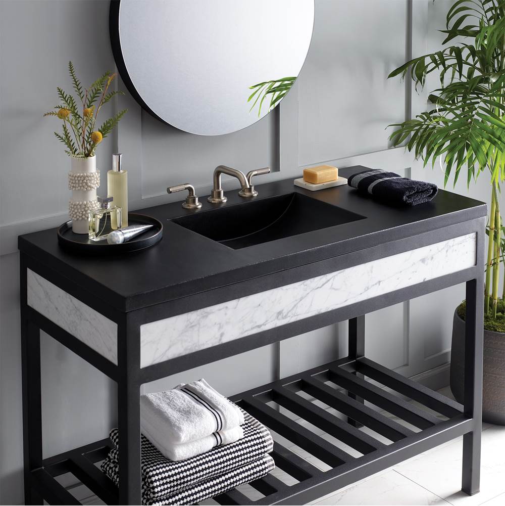 48'' Palomar Vanity Top with Integral Bathroom Sink in Ash