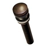 1.5'' Push to Seal Dome Drain in Brushed Gold