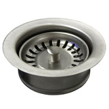 3.5'' Basket Strainer with Disposer Trim in Brushed Gold