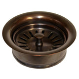 3.5'' Basket Strainer with Disposer Trim in Brushed Gold