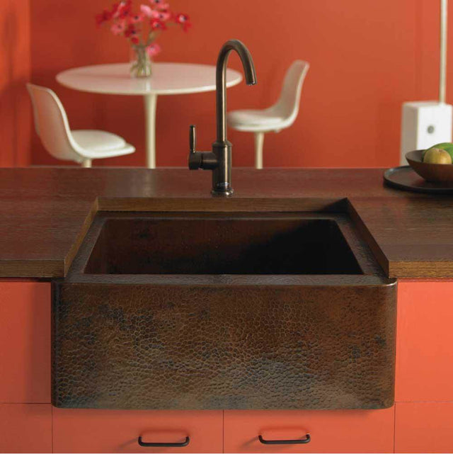Native Trails - Farmhouse 25 Kitchen SInk in Antique Copper - Antique Copper