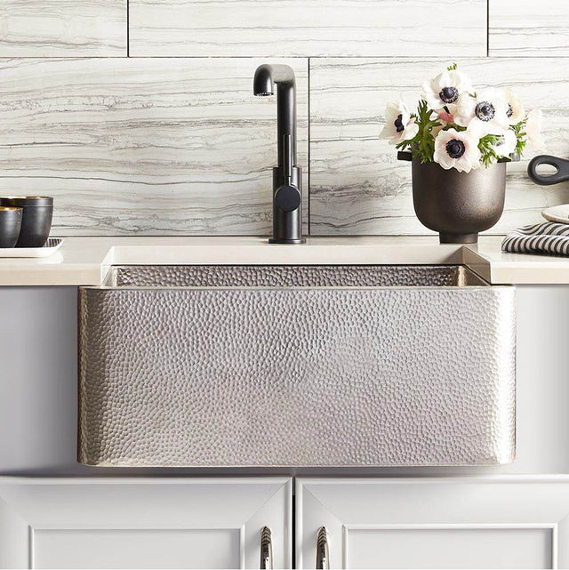Native Trails - Farmhouse 25 Kitchen SInk in Brushed Nickel - Brushed Nickel