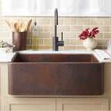 Native Trails - Farmhouse 30 Kitchen SInk in Antique Copper - Antique Copper