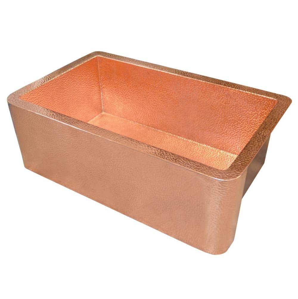 Farmhouse 30 Kitchen SInk in Polished Copper