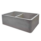 Farmhouse Double Bowl Kitchen Sink in Ash