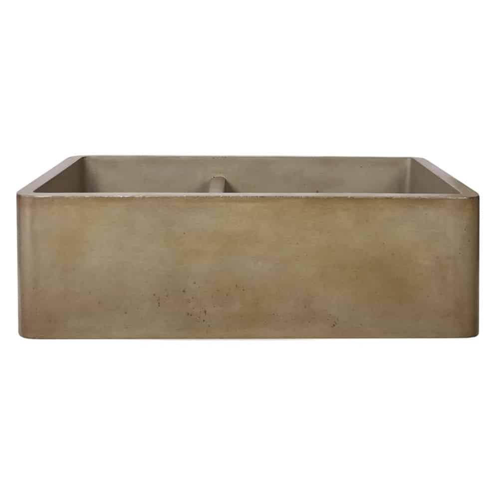 Farmhouse Double Bowl Kitchen Sink in Ash