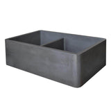 Farmhouse Double Bowl Kitchen Sink in Ash