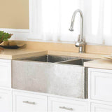 Native Trails - Farmhouse Duet Kitchen SInk in Brushed Nickel - Brushed Nickel