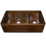 Farmhouse Duet Pro Kitchen SInk in Antique Copper