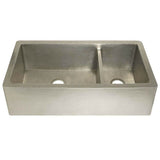 Farmhouse Duet Pro Kitchen SInk in Brushed Nickel