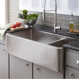 Native Trails - Farmhouse Duet Pro Kitchen SInk in Brushed Nickel - Brushed Nickel