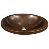 Hibiscus Bathroom Sink in Antique Copper