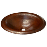 Maestro Lotus Bathroom Sink in Antique Copper
