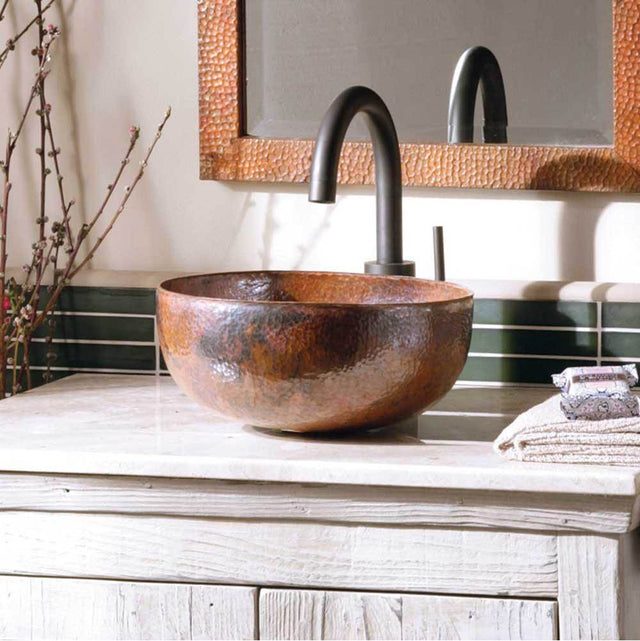 Native Trails - Maestro Petit Bathroom Sink in Tempered Copper - Tempered Copper