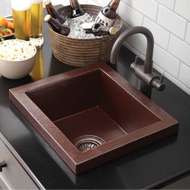 Native Trails - Manhattan Bar and Prep Sink in Antique Copper - Antique Copper
