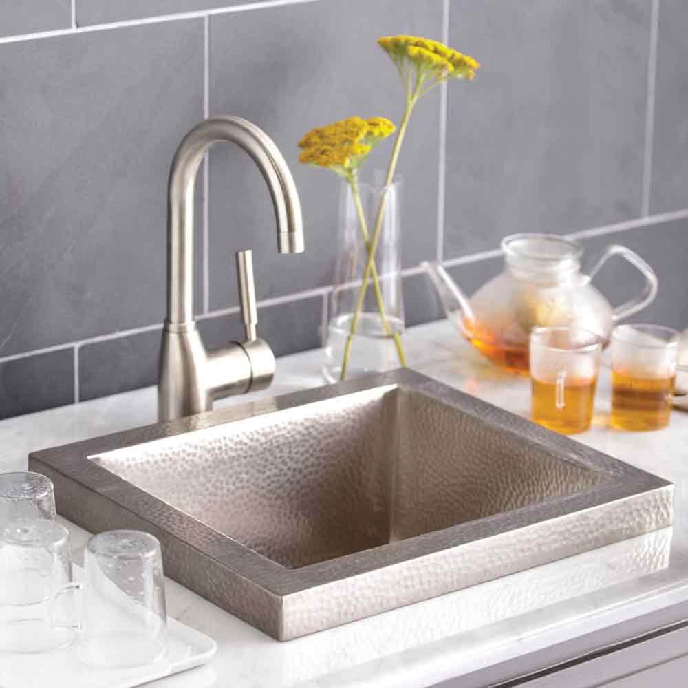 Native Trails - Manhattan Bar and Prep Sink in Brushed Nickel - Brushed Nickel