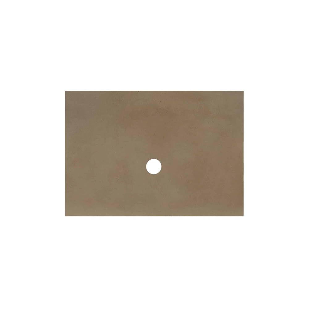 Native Trails - 30'' Native Stone Vanity Top in Earth- Vessel Cutout with No Faucet Hole - Earth