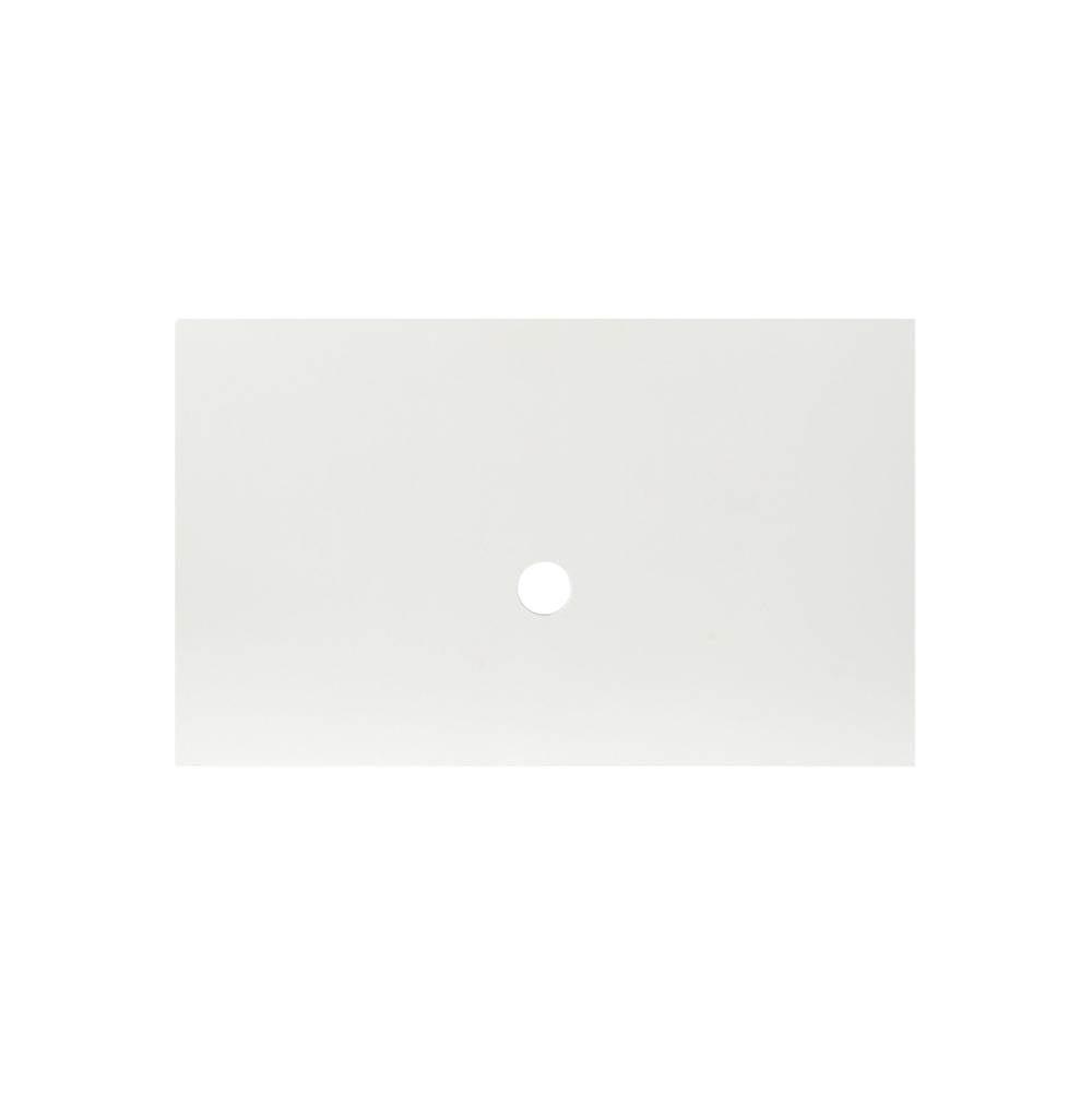 Native Trails - 36'' Native Stone Vanity Top in Pearl- Vessel Cutout with No Faucet Hole - Pearl