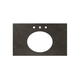 Native Trails - 36'' Native Stone Vanity Top in Slate- Trough with Single or No Faucet Hole - Slate