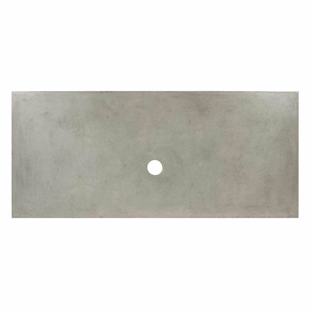 Native Trails - 48'' Native Stone Vanity Top in Ash- Vessel Cutout with No Faucet Hole - Ash