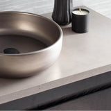 48'' Native Stone Vanity Top in Ash- Vessel Cutout with No Faucet Hole