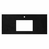 Native Trails - 48'' Native Stone Vanity Top in Charcoal- Rectangle with Single Hole Cutout - Charcoal