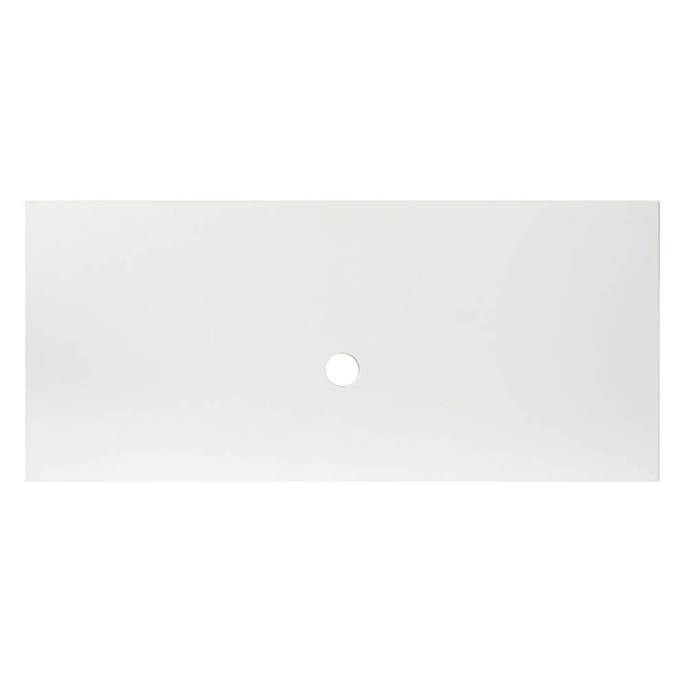 Native Trails - 48'' Native Stone Vanity Top in Pearl- Vessel Cutout with No Faucet Hole - Pearl