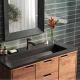 48'' Capistrano Vanity Top with Integral Trough in Ash - Single Faucet Cutout