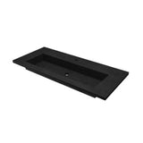 Native Trails - 48'' Capistrano Vanity Top with Integral Trough in Charcoal - 8'' Widespread Faucet Cutout - Charcoal