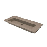 Native Trails - 48'' Capistrano Vanity Top with Integral Trough in Earth - 8'' Widespread Faucet Cutout - Earth
