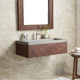 Vintner''s Floating Vanity in Grigio