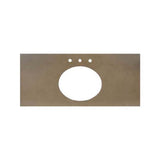 Native Trails - 36'' Native Stone Vanity Top in Pearl- Oval with 8'' Widespread Cutout - Pearl