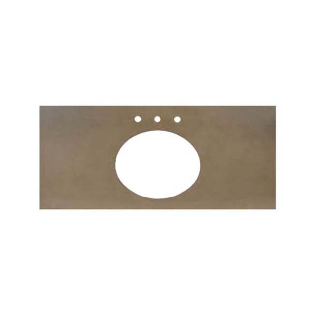 Native Trails - 36'' Native Stone Vanity Top in Slate- Oval with 8'' Widespread Cutout - Slate