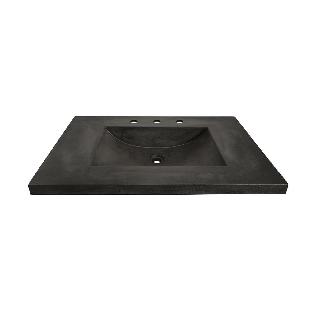 Native Trails - 30'' Palomar Vanity Top with Integral Bathroom Sink in Slate - Slate
