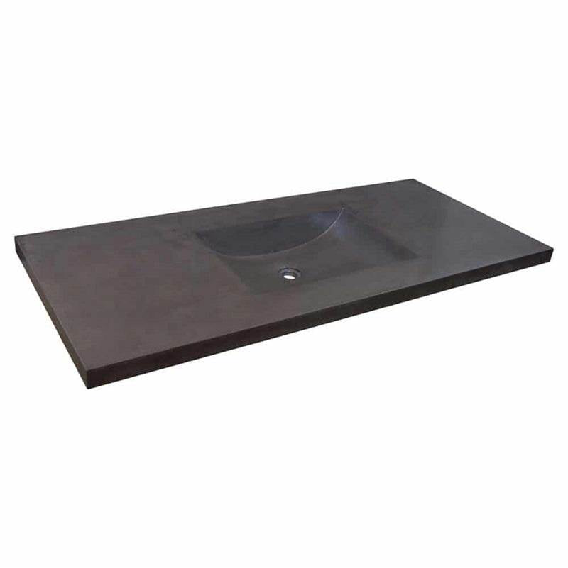 Native Trails - 48'' Palomar Vanity Top with Integral Bathroom Sink in Slate-Single faucet hole - Slate