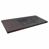 Native Trails - 48'' Palomar Vanity Top with Integral Bathroom Sink in Slate-Single faucet hole - Slate