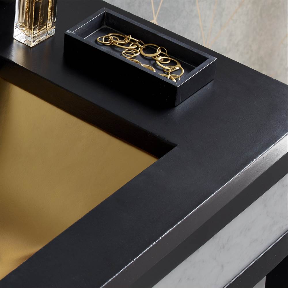 36'' Native Stone Vanity Top in Ash- Rectangle with Single Hole Cutout
