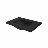Native Trails - 30'' Palomar Vanity Top with Integral Sink in Charcoal - 8'' Widespread Cutout - Charcoal